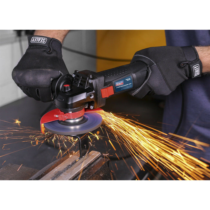 115mm Slim Body Angle Grinder - 750W Motor - 12000 RPM - M14 x 2mm Spindle Loops