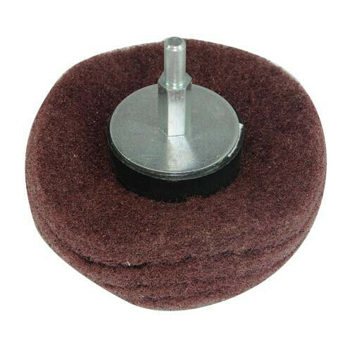 100mm Sanding Mop 240 Grit Dome 6mm Arbor Cleaning Buffer Power Tool Accessory Loops