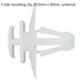 20 PACK Side Moulding Trim Clip - 23mm x 20mm - Universal Vehicle Fitting Loops