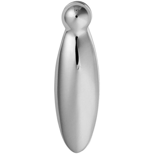 Pear Drop Shaped Lock Profile Escutcheon 60 x 18mm Polished Chrome Lock Cover Loops
