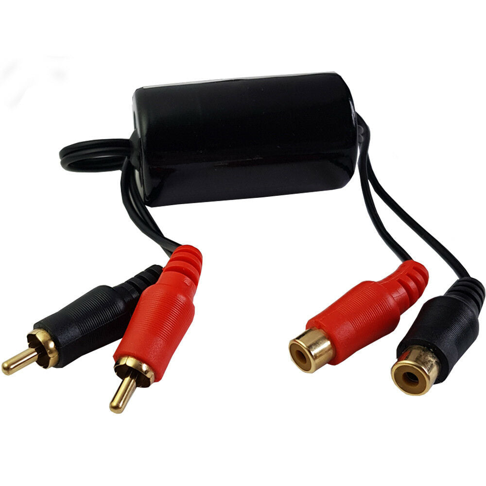 RCA PHONO Ground Loop Isolator Hum Noise Eliminator Car Radio Amplifie ...