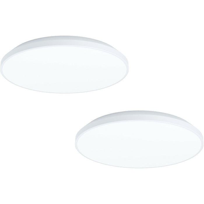 2 PACK Wall / Ceiling Light White Round Surface Moutned 315mm 18W LED Loops