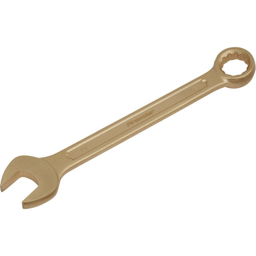19mm Non-Sparking Combination Spanner - Open-End & 12-Point WallDrive Ring Loops