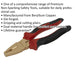 200mm Non-Sparking Combination Pliers - Gripping & Cutting Pliers - Die Forged Loops