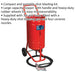 Portable Sand / Shot Blasting Gun Kit - 40KG Grit Hopper Capacity 3m Hose Prep Loops