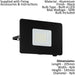 2 PACK IP65 Outdoor Wall Flood Light Black Adjustable 50W LED Porch Lamp Loops