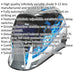 Flame Auto Darkening Welding Helmet - Adjustable Shade Knob - Grinding Function Loops