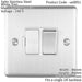 13A DP Switched Fuse Spur SATIN STEEL & White Mains Isolation Wall Plate Loops