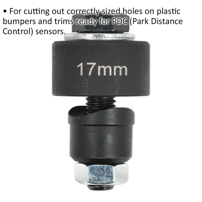 17mm Parking Aid Bumper Cutter - Plastic Bumper PDC Sensor Installation Tool Loops