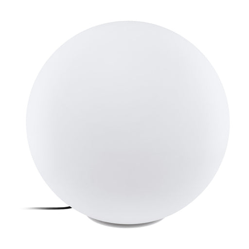 IP65 Outdoor Garden Ball Light White Plastic 1 x 40W E27 Bulb 600mm Globe Loops