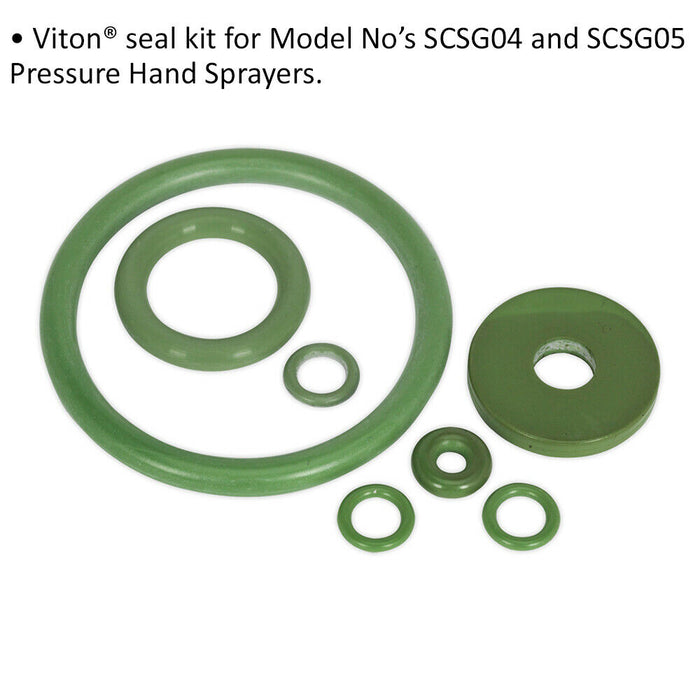 Viton Seal Kit - Suitable For ys08178 & ys08179 Pressure Hand Sprayers Loops