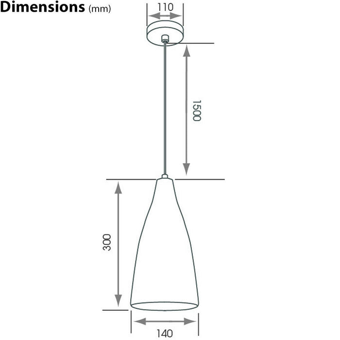 Concrete Ceiling Pendant Light 240V Modern Retro Grey Hanging LED Kitchen Lamp Loops