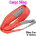 3m 5 Tonne (5000KG) Flat Webbing Strong Cargo Sling Lifting Crane Hoist Strap Loops