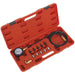 12 Piece Oil Pressure Test Kit - 65mm Gauge - Oil Pump Pressure - Quick Coupling Loops