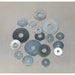 240 Piece Zinc Plated Repair Washer Assortment - M5 to M10 - Storage Box Loops