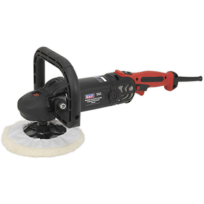 180mm Variable Speed Sander & Polisher - 1400W 230V - High Torque Detailing Kit Loops