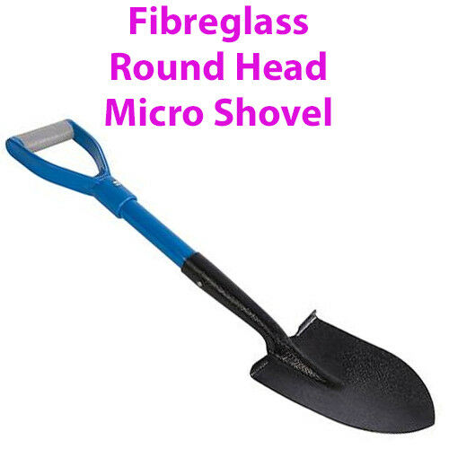 705mm Fibreglass Round Head Micro Shovel MYD Handle Digging Dig Garden Spade Loops