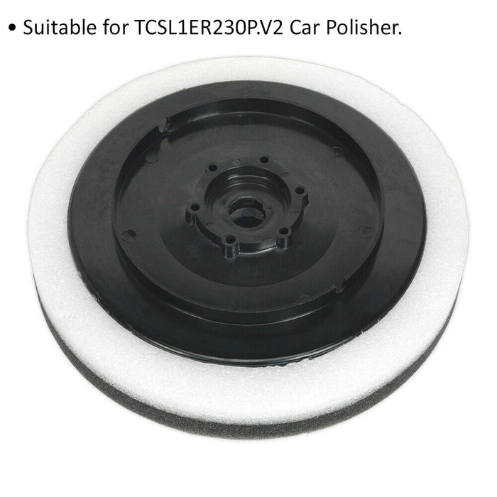 230mm Disc Backing Pad - Suitable for ys04171 Orbital Car Polisher Loops