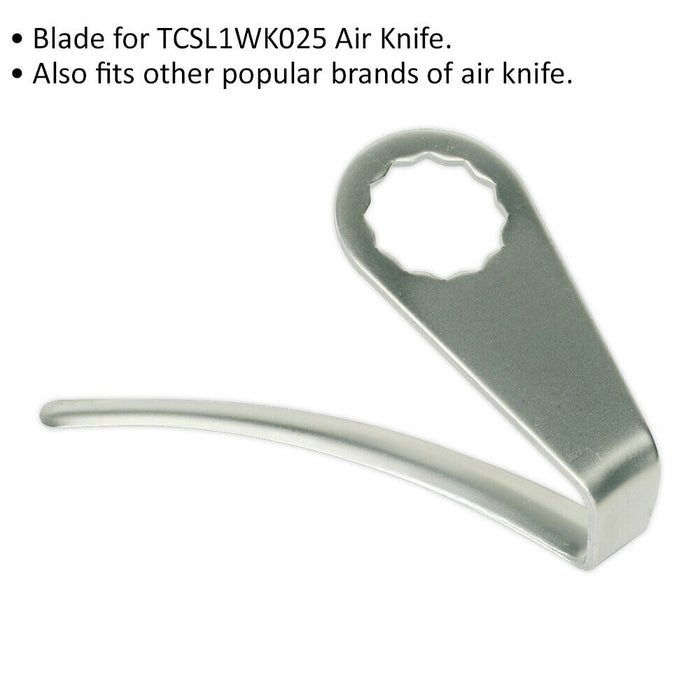 90mm Undercut Air Knife Blade - Suitable for ys11694 Air Knife - Bonding Knife Loops