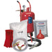 Portable Shot & Soda Blasting Gun Kit & 37L Water Trap 46KG Grit Hopper & Wheels Loops