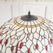 1.5m Tiffany Twin Floor Lamp Dark Bronze & Dragonfly Stained Glass Shade i00012 Loops