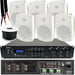 1200W LOUD Outdoor Bluetooth System 6x White Speaker Weatherproof Music Player