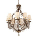 8 Bulb Chandelier LIght British Bronze Oxidized Bronze LED E27 60W Loops