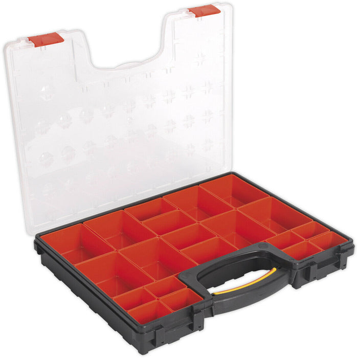 420 x 330 x 60mm 20 Compartment Parts / Bit Storage Case - Components & Screws Loops