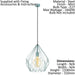 Hanging Ceiling Pendant Light Mint Wire Cage 1x 60W E27 Hallway Feature Lamp Loops