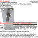 Door Handle & Bathroom Lock Pack Satin Nickel Round Bar Low Profile Backplate Loops