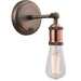 Dimmable LED Wall Light Industrial Aged Copper Adjustable Lamp Lighting Fitting Loops