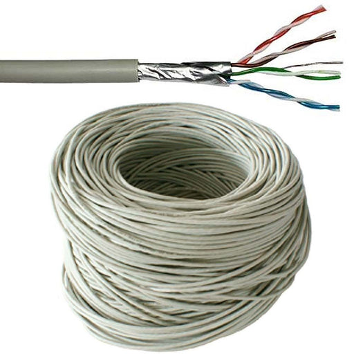 305m CAT5e FTP Shielded Cable Reel Drum Pure Copper Ethernet Network LAN RJ45 Loops
