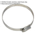 5 PACK Stainless Steel Hose Clip - 80 to 100mm Diameter - Hose Pipe Clip Fixing Loops