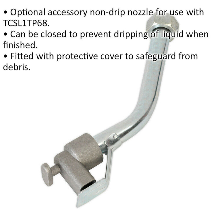 Non-Drip Nozzle for ys10340 Self-Priming Lever Pump - Protective Cover Loops