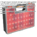 420 x 330 x 105mm 8 Compartment Parts / Bit Storage Case - Components & Screws Loops