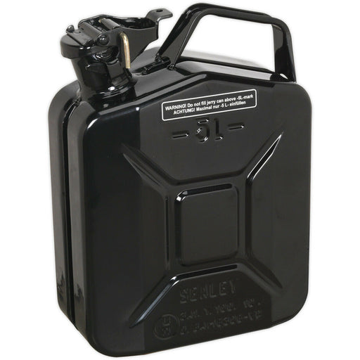 5 Litre Jerry Can - Leak-Proof Bayonet Closure - Fuel Resistant Lining - Black Loops