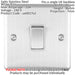 2 PACK 1 Gang 20A DP Single Switch SATIN STEEL & White Trim Appliance / Boiler Loops