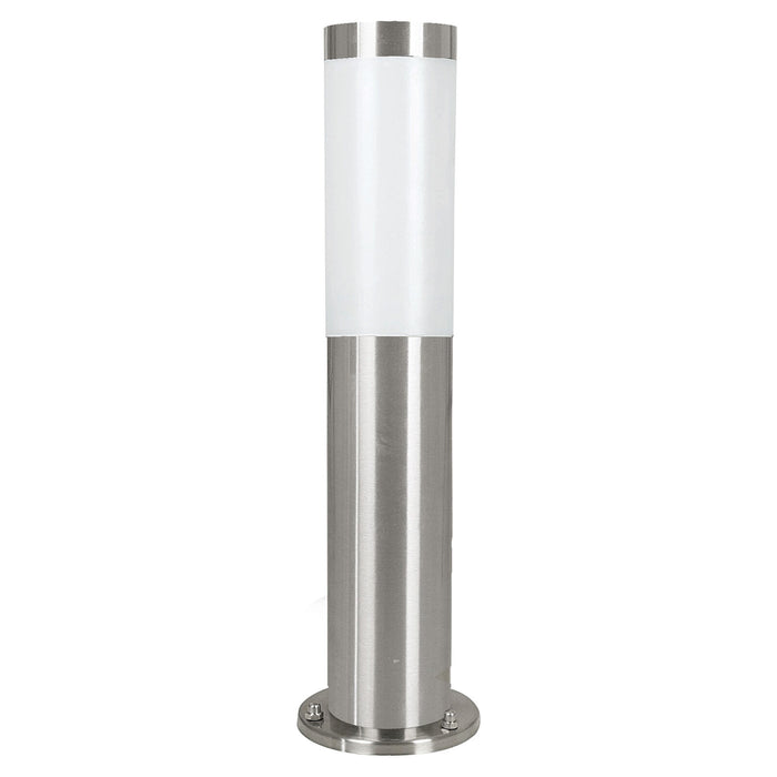 IP44 Outdoor Bollard Light Stainless Steel 12W E27 450mm Driveway Lamp Post Loops
