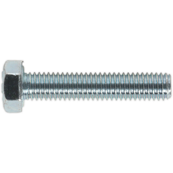 50 PACK HT Setscrew - M5 x 25mm - Grade 8.8 Zinc - Fully Threaded - DIN 933 Loops