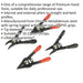 4 Piece Mini Circlip Pliers Set - 10mm to 22mm Circlips - Spring Loaded Action Loops