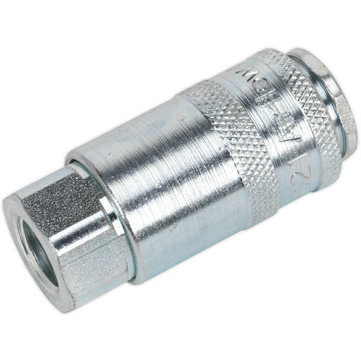1/4 Inch BSP Coupling Body - Female Thread - 100 psi Free Airflow Rate Loops