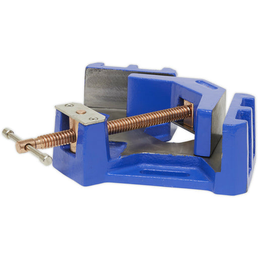 215mm Welding Vice - Self-Centring Swivel Jaw - 90 Degree Angle Welding Aid Loops