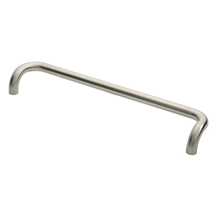4x Cranked Pull Handle 630 x 30mm 600mm Fixing Centres Satin Stainless Steel Loops