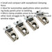 4 Piece Micro Welding Clamp Set - Body Panel Positioning - 7mm Jaw Capacity Loops