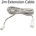 6x 2m LED Driver Extension Cable Lighting Accessories White Power Lead Loops