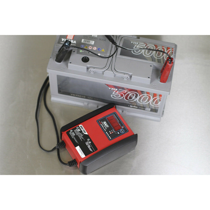 PREMIUM 10A 12V Intelligent Speed Charge Battery Charger - 230V Power Supply Loops