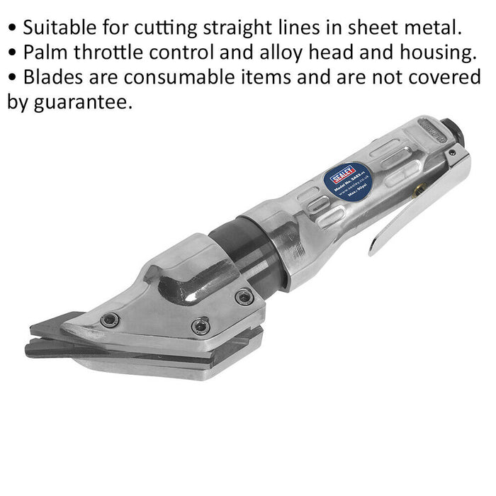 Premium POWER Air Shears - Cuts 1.2mm Thick sheets MAX - Steel Metal Nibbler Kit Loops