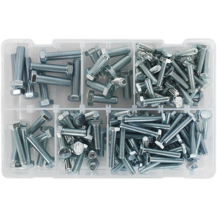 144 Pc Setscrew Assortment - 1/4" to 3/8" UNF Thread - Partitioned Storage Box Loops