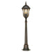 Outdoor IP44 3 Bulb Bollard Lamp Post Style Walnut LED E14 60W Loops