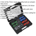 21 PACK Premium Soft Grip Handle Screwdriver Set & Case - Slotted POZI Magnetic Loops